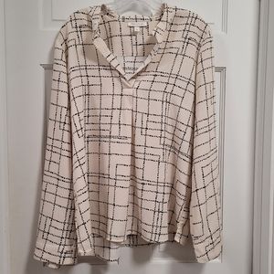 Prologue Long/Wide Sleeve Blouse Womens Sz L.